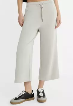 Спортивные брюки With An Elastic Waistband And Adjustable Drawstrings. Side Pockets. Wide-Leg Design. Stradivarius, серебристого цвета