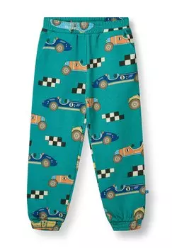 Спортивные брюки WITH RACE CARS Smfolk, сине-зеленый
