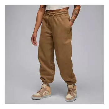 Спортивные брюки (WMNS) Air Jordan Flight Pants 'Brown Kelp', желто-коричневый