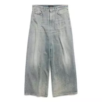 Спортивные брюки (WMNS) Balenciaga Low Crotch Pants 'Light Blue', синий