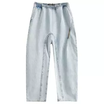 Спортивные брюки Y/Project Pinched Logo Souffle Jeans, цвет Ice Blue