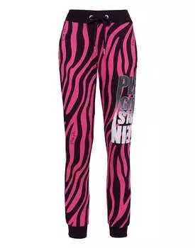 Спортивные брюки Zebra PHILIPP PLEIN, цвет black+fuchsia