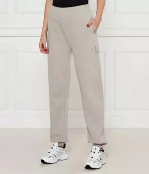 Спортивные брюки женские Calvin Klein Jeans с монограммой, бежевый