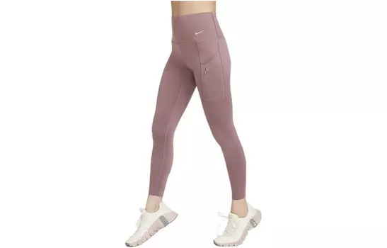 Спортивные брюки женские цвета дымчатой фуксии Nike