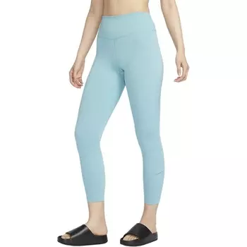 Спортивные брюки женские джинсовые сине-зеленые/черные Nike