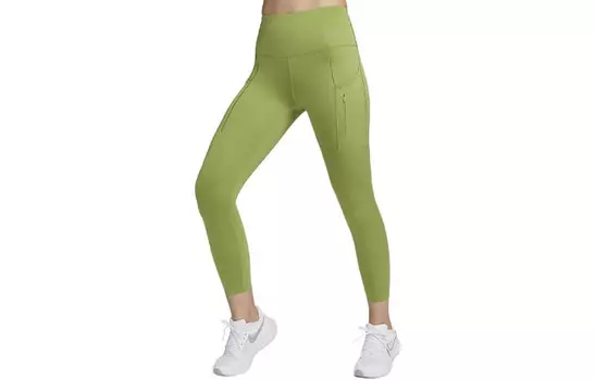 Спортивные брюки женские грушевидные зеленые/черные Nike