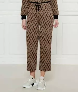Спортивные брюки женские Joop! короткие с принтом, коричневый