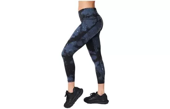 Спортивные брюки женские Sweaty Betty, Ultra Black Camouflage Print