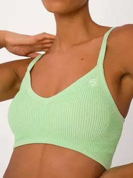 Спортивные бюстгальтер OCEANSAPART Fleur Pleated Medium, зеленый