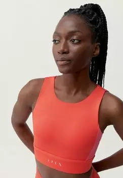 Спортивные бюстгальтеры со средней поддержкой LATIKA Born Living Yoga, коралл