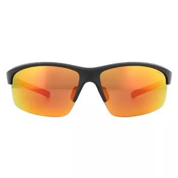 Спортивные черные, красные, красные зеркальные поляризованные солнцезащитные очки Polaroid, черный