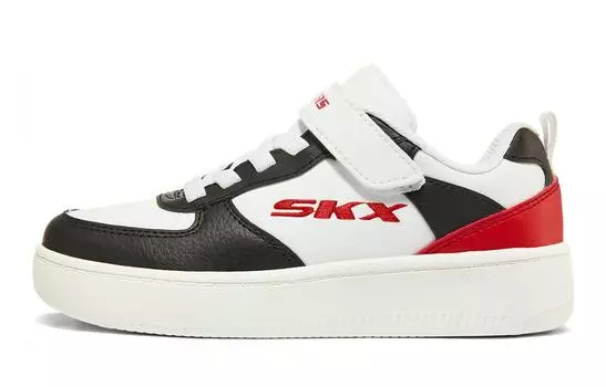 Спортивные детские кроссовки для скейтбординга GS Low-top черные/красные Skechers