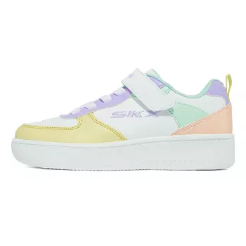 Спортивные детские кроссовки для скейтбординга GS Low-top белые/желтые Skechers