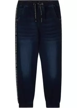Спортивные джинсы для мальчиков со спортивной тесьмой John Baner Jeanswear, синий