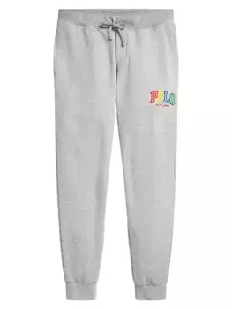 Спортивные флисовые джоггеры Polo Ralph Lauren, серый
