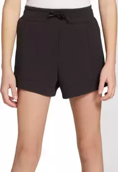 Спортивные флисовые шорты DSG для девочек, черный