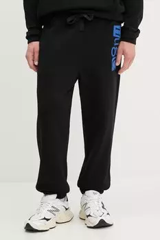 Спортивные хлопковые брюки Hugo Blue, черный
