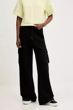 Спортивные хлопковые брюки Hugo Blue, черный