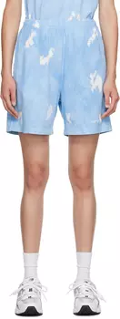 Спортивные и насыщенные синие шорты с засечками Sporty & Rich