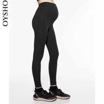 Спортивные колготки для фитнеса Oysho с высокой талией, черный