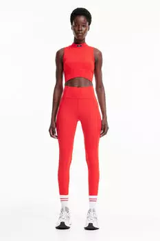 Спортивные колготки shapemove H&M, красный