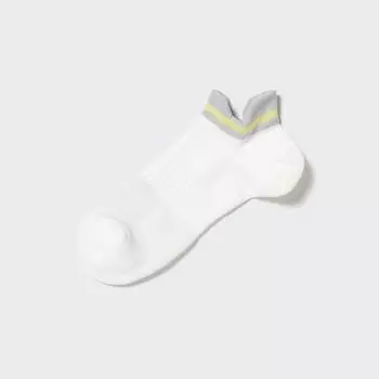 Спортивные короткие носки с цветным блоком UNIQLO, белый