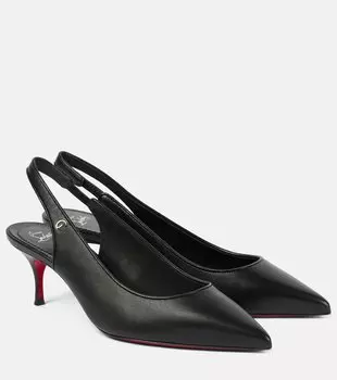 Спортивные кожаные туфли Sporty Kate 55 на ремешке Christian Louboutin, черный