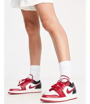 Спортивные красные кроссовки Air Jordan 1 Low
