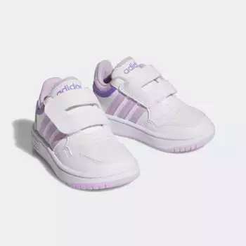 Спортивные кроссовки adidas "HOOPS" Adidas Sportswear, цвет Cloud White / Bliss Lilac / Violet Fusion