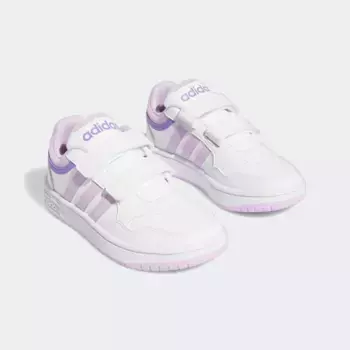 Спортивные кроссовки adidas "HOOPS" Adidas Sportswear, цвет Cloud White / Bliss Lilac / Violet Fusion