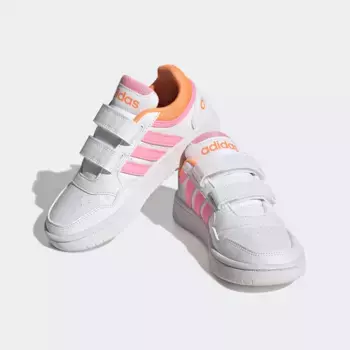 Спортивные кроссовки adidas "HOOPS" Adidas Sportswear, цвет Cloud White / Beam Pink / Screaming Orange