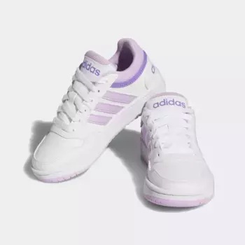 Спортивные кроссовки adidas "HOOPS" Adidas Sportswear, цвет Cloud White / Bliss Lilac / Violet Fusion
