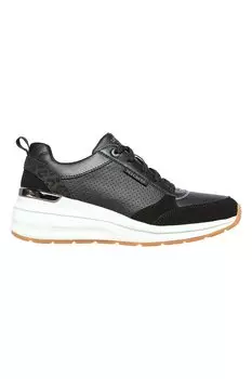 Спортивные кроссовки Billion-Subtle Spots со скошенной кромкой из экокожи Skechers, черный