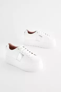 Спортивные кроссовки Forever Comfort на шнуровке и толстой подошве Next, белый