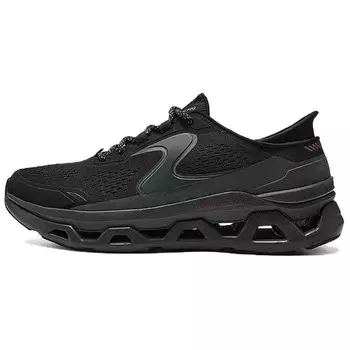 Спортивные кроссовки мужские с низким верхом черные/угольные Skechers
