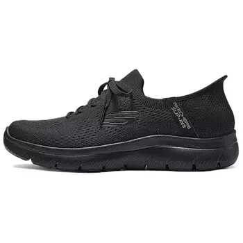 Спортивные кроссовки мужские с низким верхом, полностью черные Skechers