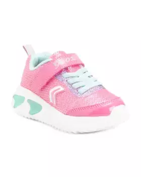 Спортивные кроссовки на шнуровке с подсветкой Assister Geox, цвет Fuschia Multi