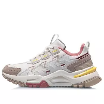Спортивные кроссовки (WMNS) Li-Ning Sport Leisure 'White Khaki Yellow', коричневый
