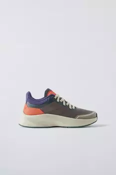 Спортивные кроссовки ZARA, хаки зеленый
