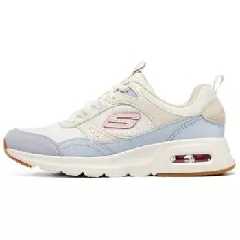 Спортивные кроссовки женские с низким верхом бежево-синие Skechers