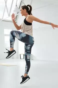 Спортивные леггинсы Active New & Improved с завышенной талией моделирующие фигуру Next, синий