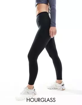 Спортивные леггинсы цвета Schwarz ASOS 4505 Hourglass – Icon – Ges >4 >fformende