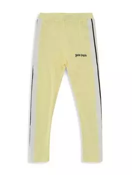 Спортивные леггинсы для маленьких девочек и девочек Palm Angels, цвет Yellow Navy