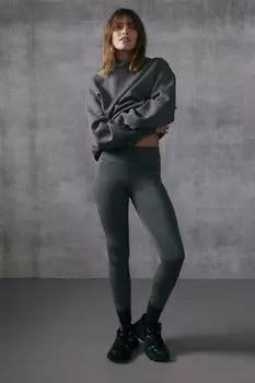 Спортивные леггинсы из материала Drymove с карманами. H&M, хаки