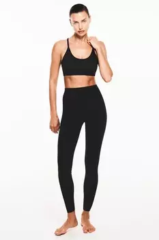 Спортивные леггинсы из материала softmove H&M, черный
