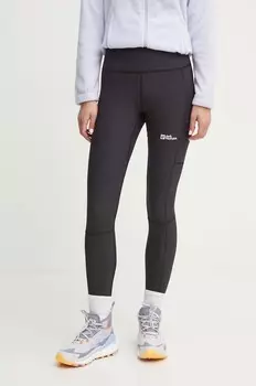 Спортивные леггинсы Kammweg Jack Wolfskin, черный