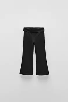 Спортивные леггинсы-клёш ZARA, черный