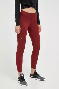 Спортивные леггинсы Lavaredo Hemp Salewa, бордовый