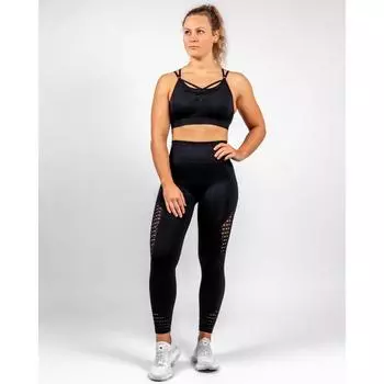 Спортивные леггинсы Long Power Fitness Ladies | Черный | Бесшовные с высокой талией JT SUPPLY, черный