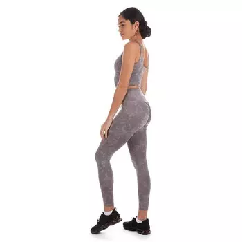 Спортивные леггинсы с принтом Tie Dye Scrunch Booty Stitch MeMoi, серый